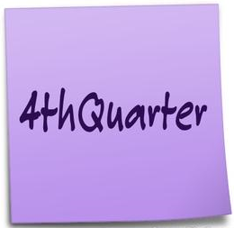 4th quarter written on a purple post-it note