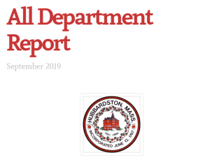 department report cover