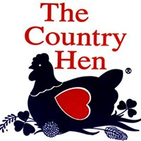 blue hen sitting titled the country hen 