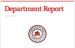 department report cover