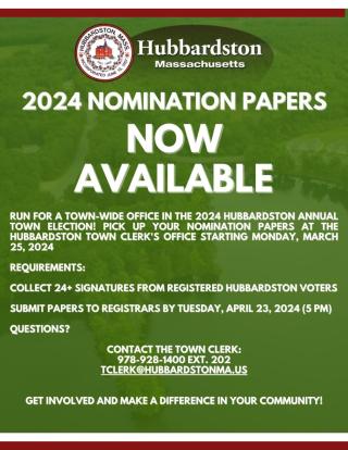 Nomination Papers Now Available