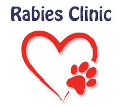 rabies clinic in heart with paw print