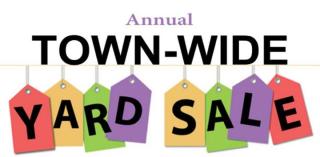 town wide yard sale sign