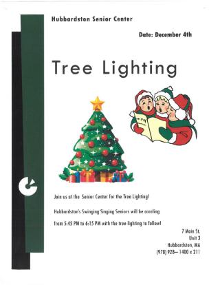 tree lighting flyer