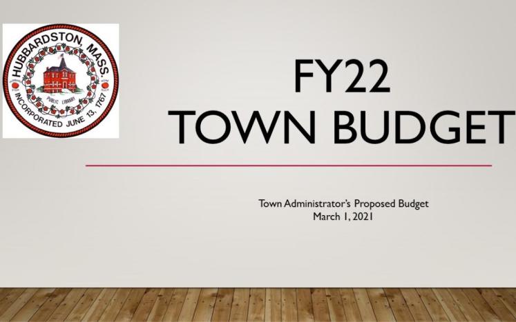 FY22 Town Budget Graphic