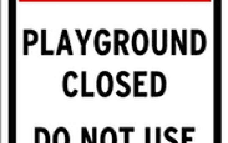 Playground Closed text message