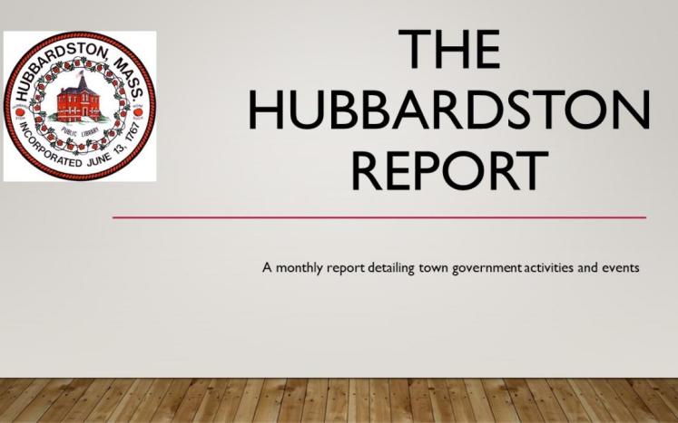 Hubbardston Town Report Image